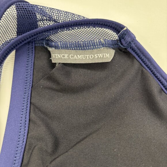 Vince Camuto Women's Standard HIGH Neck Bikini Top Swimwear Deep Plum - Picture 5 of 9